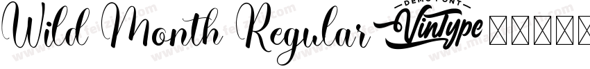 Wild Month Regular字体转换